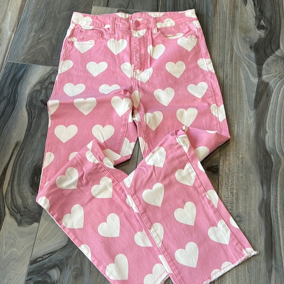 Lazy Oaf Jeans Lazy Oaf Pink Heart Jeans Poshmark